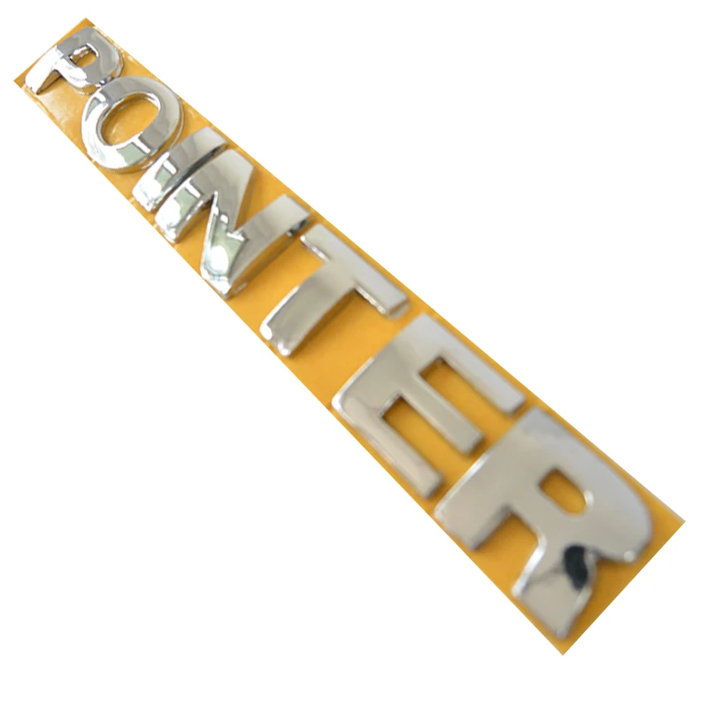 Letrero Cromado Adherible De Puerta Trasera POINTER - Imagen 3