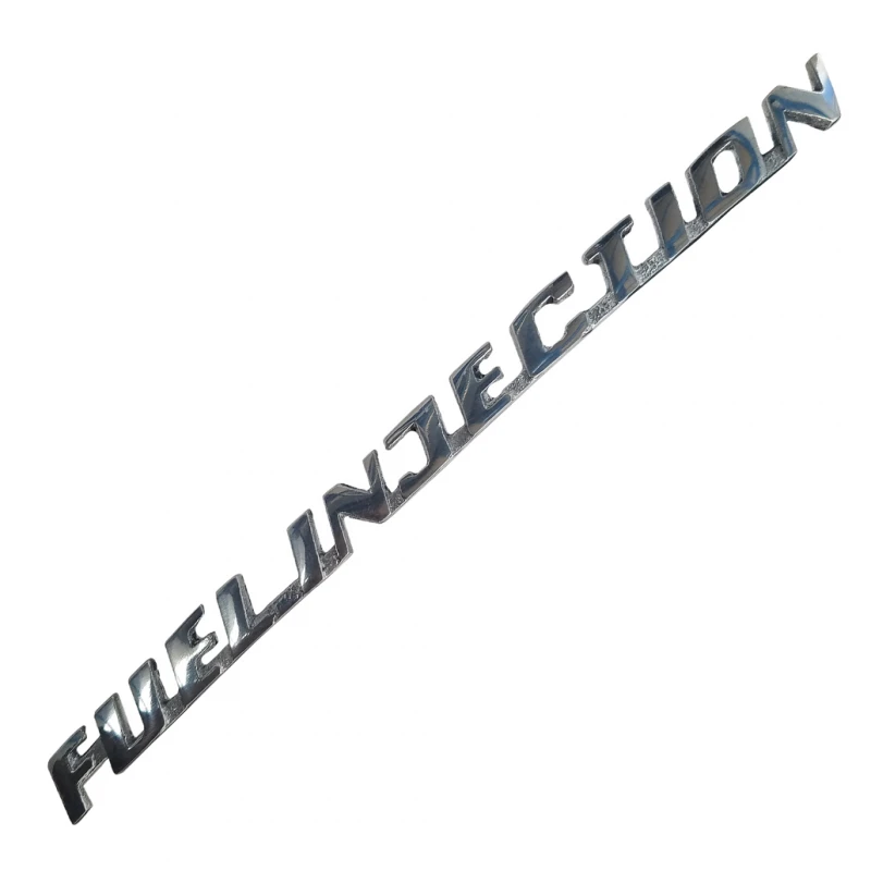 Letrero Cromado Para Tapa De Motor De VW Adherible "Fuel Injection"