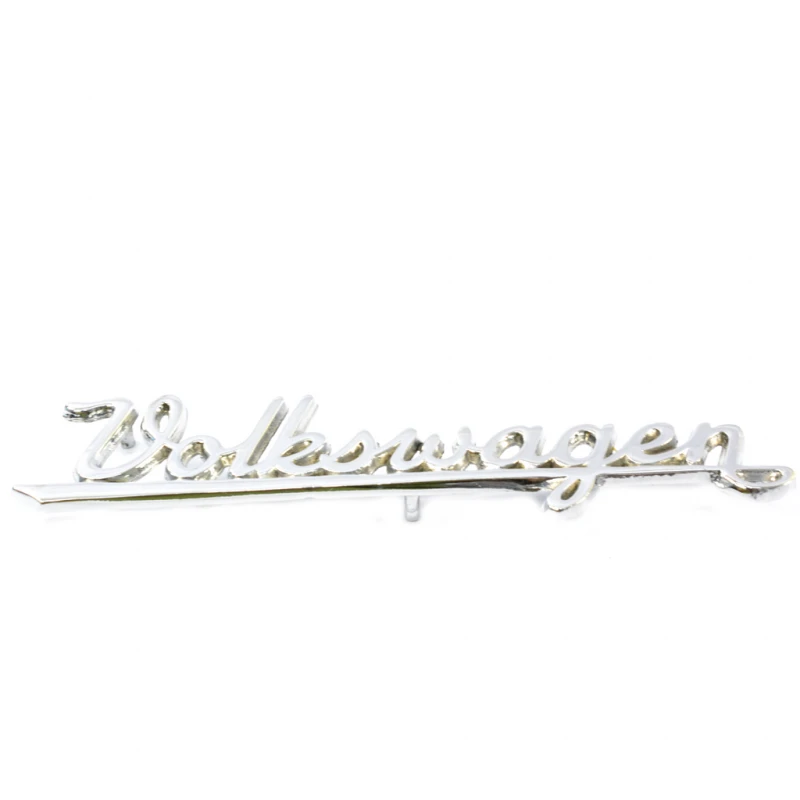 Letrero En Letra Cursiva Cromado Con Leyenda Volkswagen