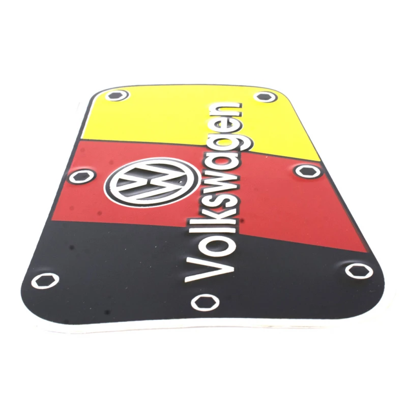 Mascara Metálica De Tapa De Gasolina Volkswagen Germany Para VW Sedán 1600, 1600i - Imagen 2