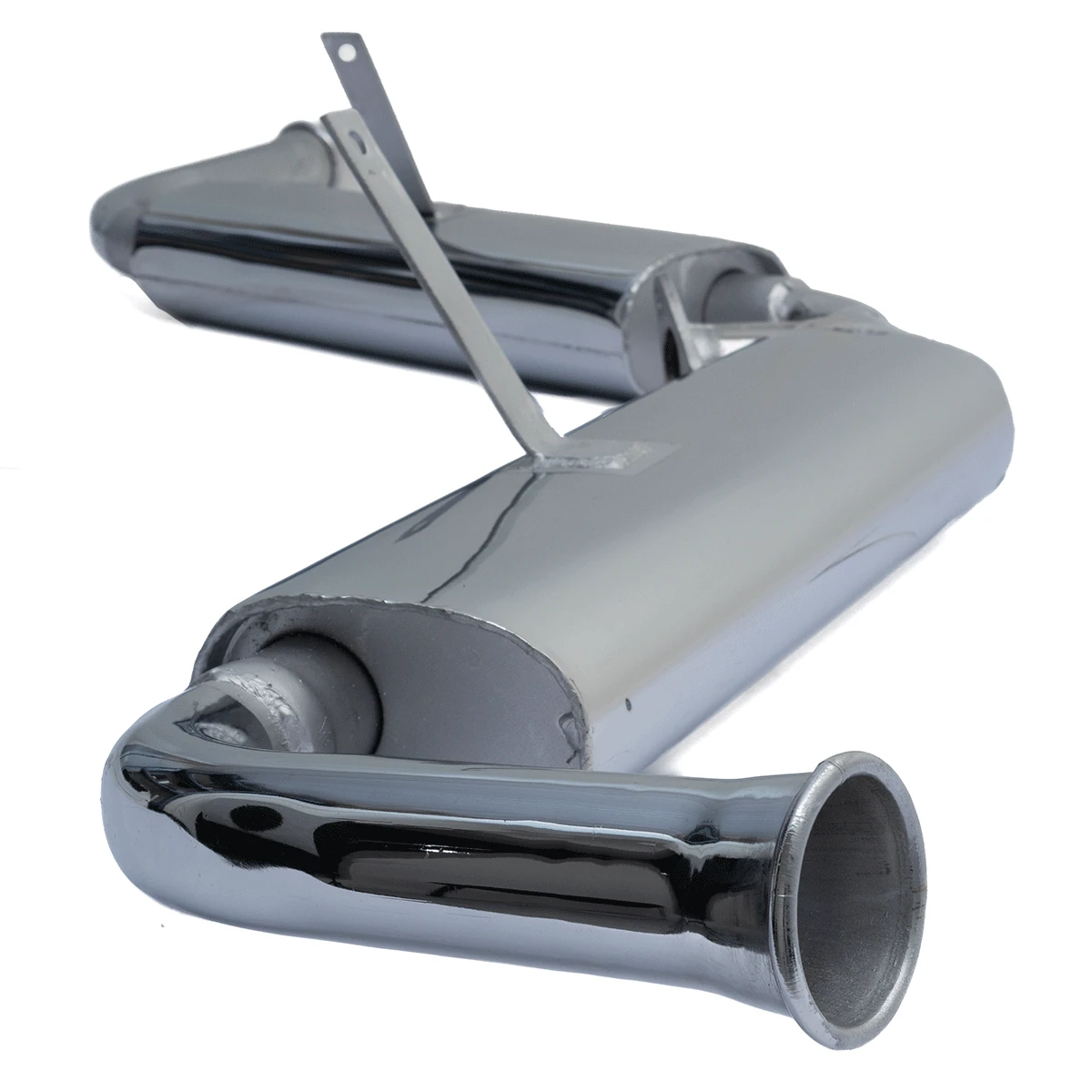 Mofle De Escape De Gases Con Puntas Cromadas Pancho Mendoza Miller Para VW Sedan 1500, 1600, 1600i - Imagen 6