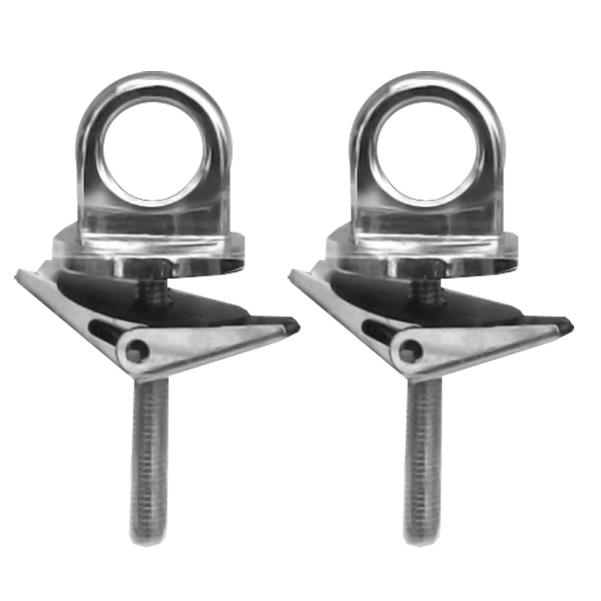 Par De Argollas Metálicas Con Base Redonda Tunix Para Caja De Pick Up
