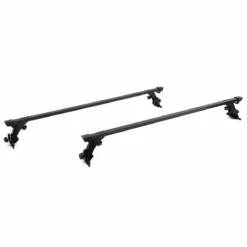 Par De Barras Negras De Portaequipaje Con Botaguas De Toldo Tunix