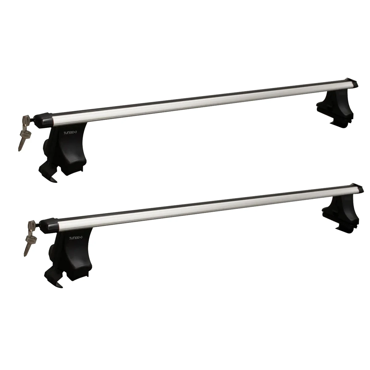 Par De Barras Portaequipajes Con Llave De Aluminio Tunix Para Toldo