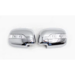 Par De Carcasas Cromadas Con Luz LED De Espejo Retrovisor Auto Magic Para Hilux