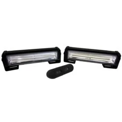 Par De Luz Estrobos De Leds Amarillos COB De 10 W Y 6 Funciones Tunix