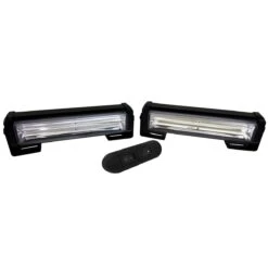 Par De Luz Estrobos De Leds Blancos COB De 10 W Y 6 Funciones Tunix