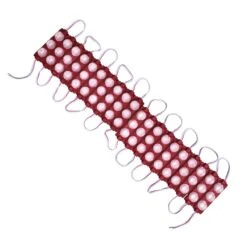 Par De Tiras Tipo Chip Con 3 Leds Tipo Sombrero Color Rojo