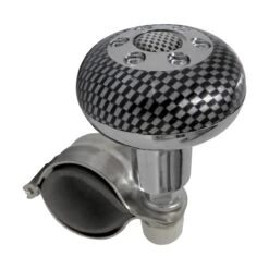 Perilla De Volante Metálica Tipo Fibra De Carbón Tunix