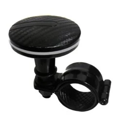 Perilla De Volante Negra Con Filo Cromado Tunix