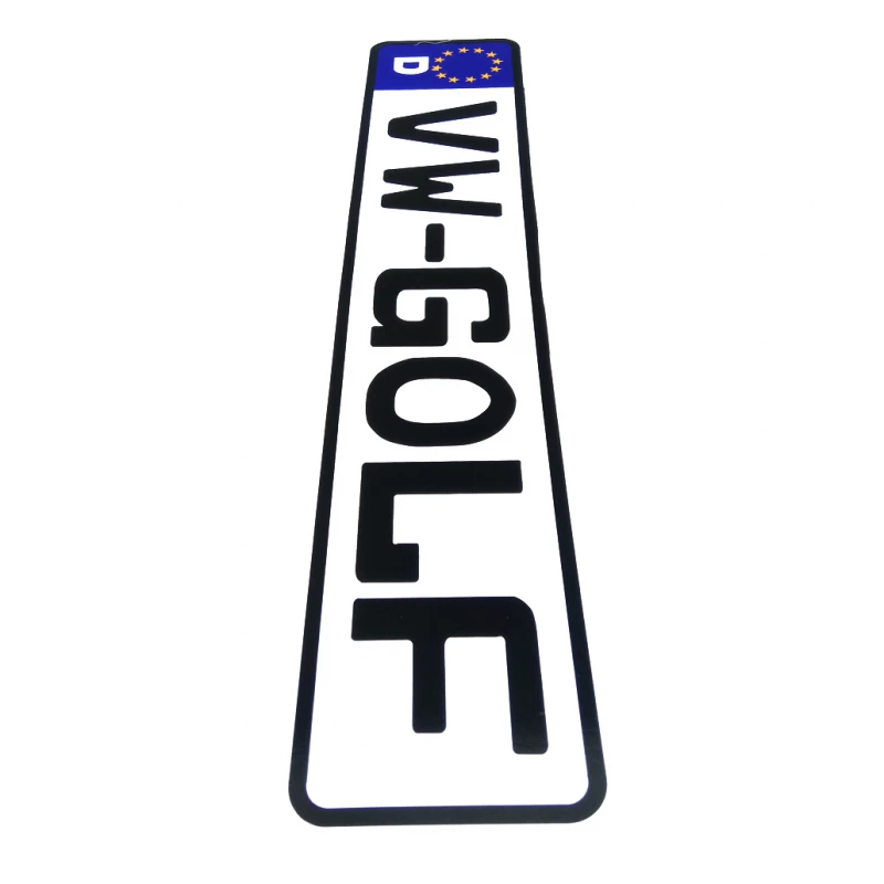 Placa Estilo Europa Para Modelos Golf - Imagen 3