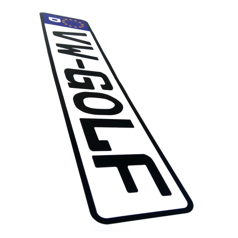 Placa Estilo Europa Para Modelos Golf - Imagen 5