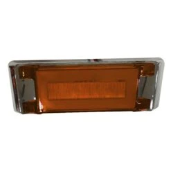 Plafón Cuadrado Ambar De Gel, Ojo De Angel Tipo Gel, Funciones Alta, Baja Y Estrobo Tunix