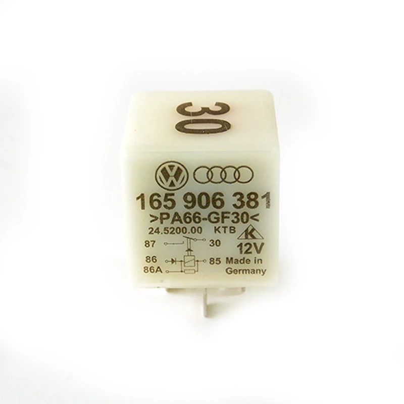 Relay Número 30 De Control De Computadora Con 5 Patas Original Para VW Sedán 1600i, Golf A3, Jetta A3, Derby