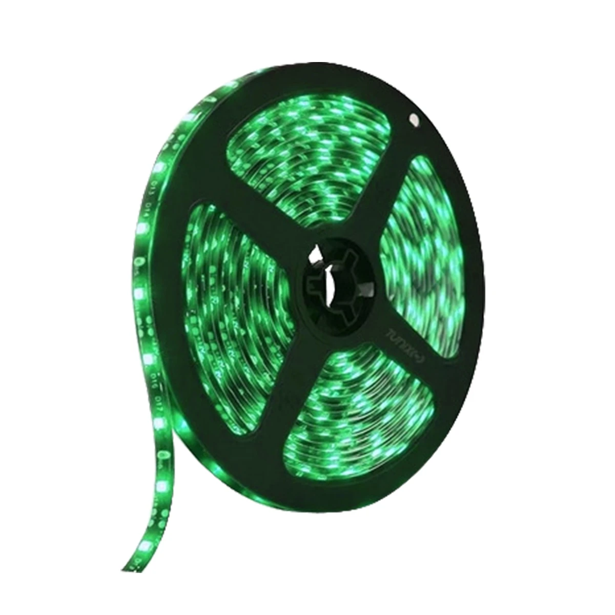 Rollo De 5 Metros 5050 Con 60 Leds De Fondo Negro Con Verde Tunix