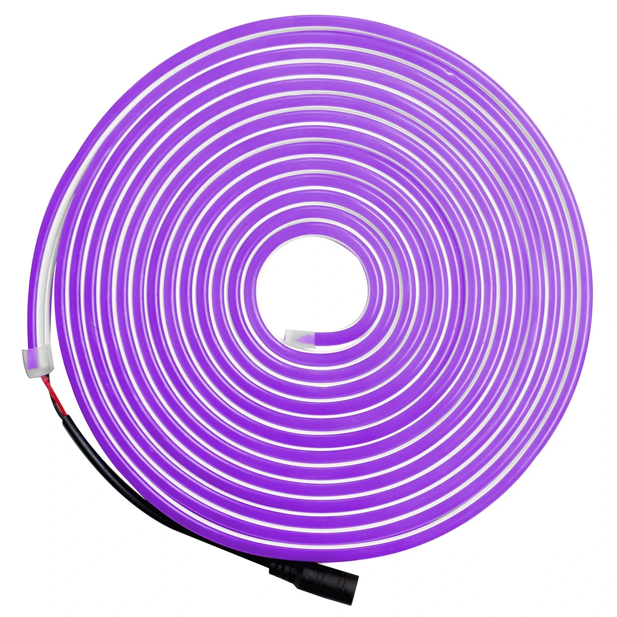 Rollo De 5 Metros De Manguera De Led Morado Flexible Tipo Gel Tunix