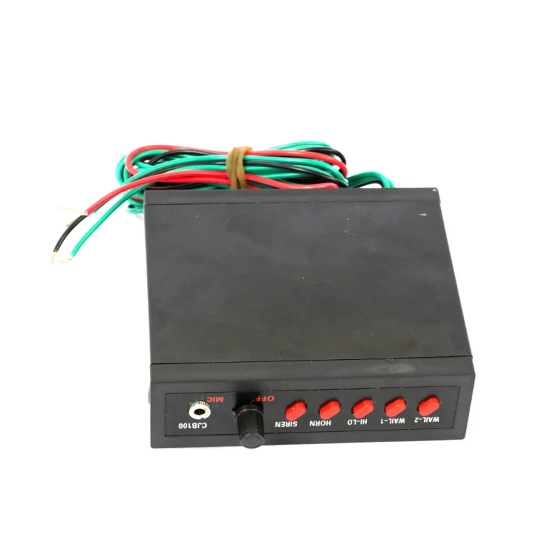 Sirena Automotriz De 100 Watts Con 5 Tonos Y Micrófono Tunix - Imagen 6